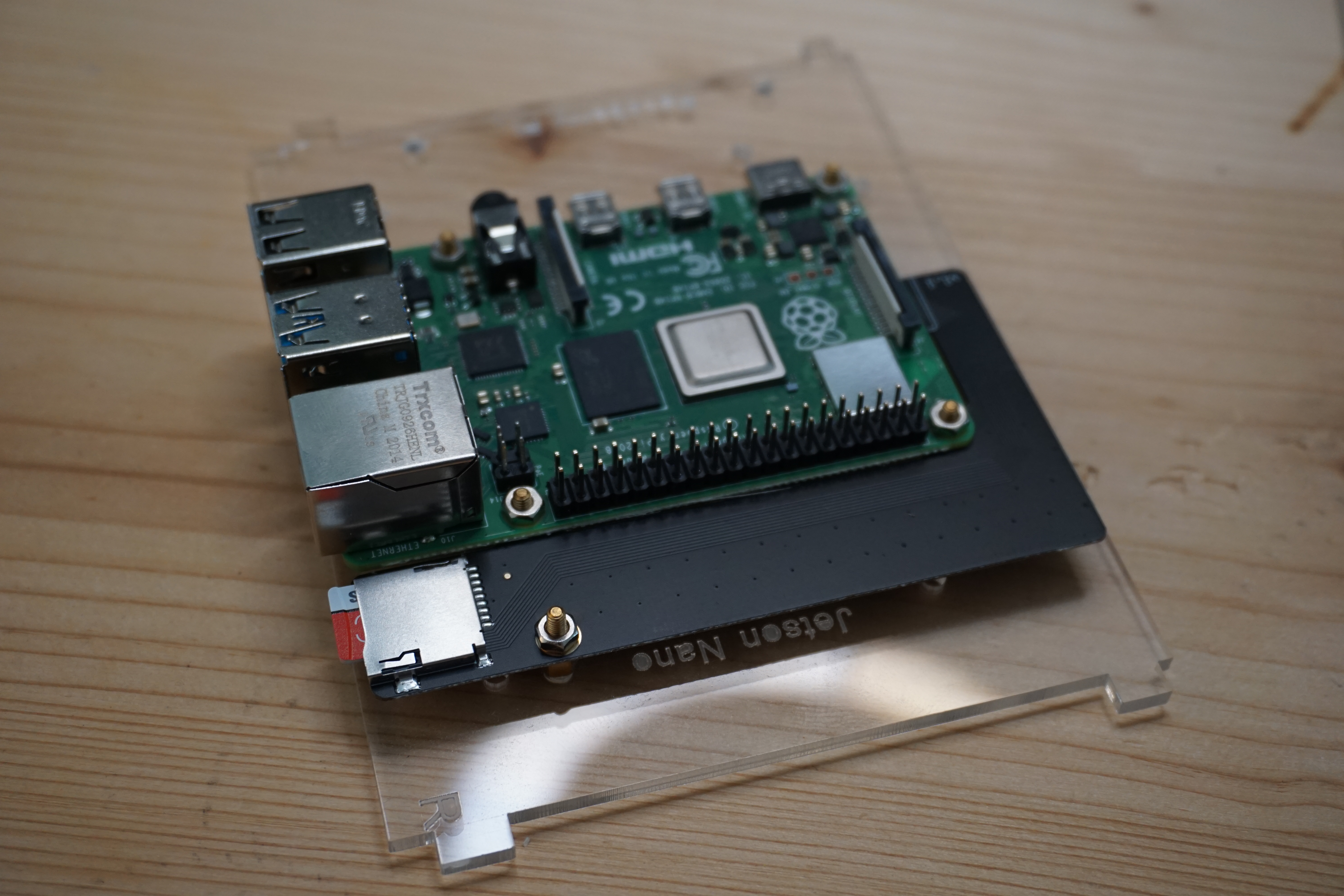 The SD card adapter makes the cards accessible from the front